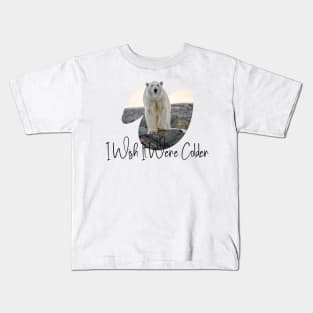 Do you feel it's too hot outside? I Wish It Were Colder Kids T-Shirt